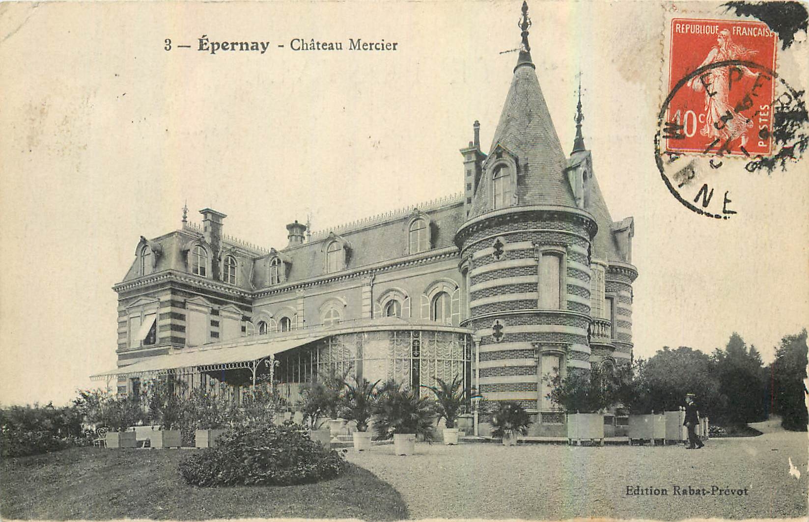 CPA Epernay Chateau Mercier 