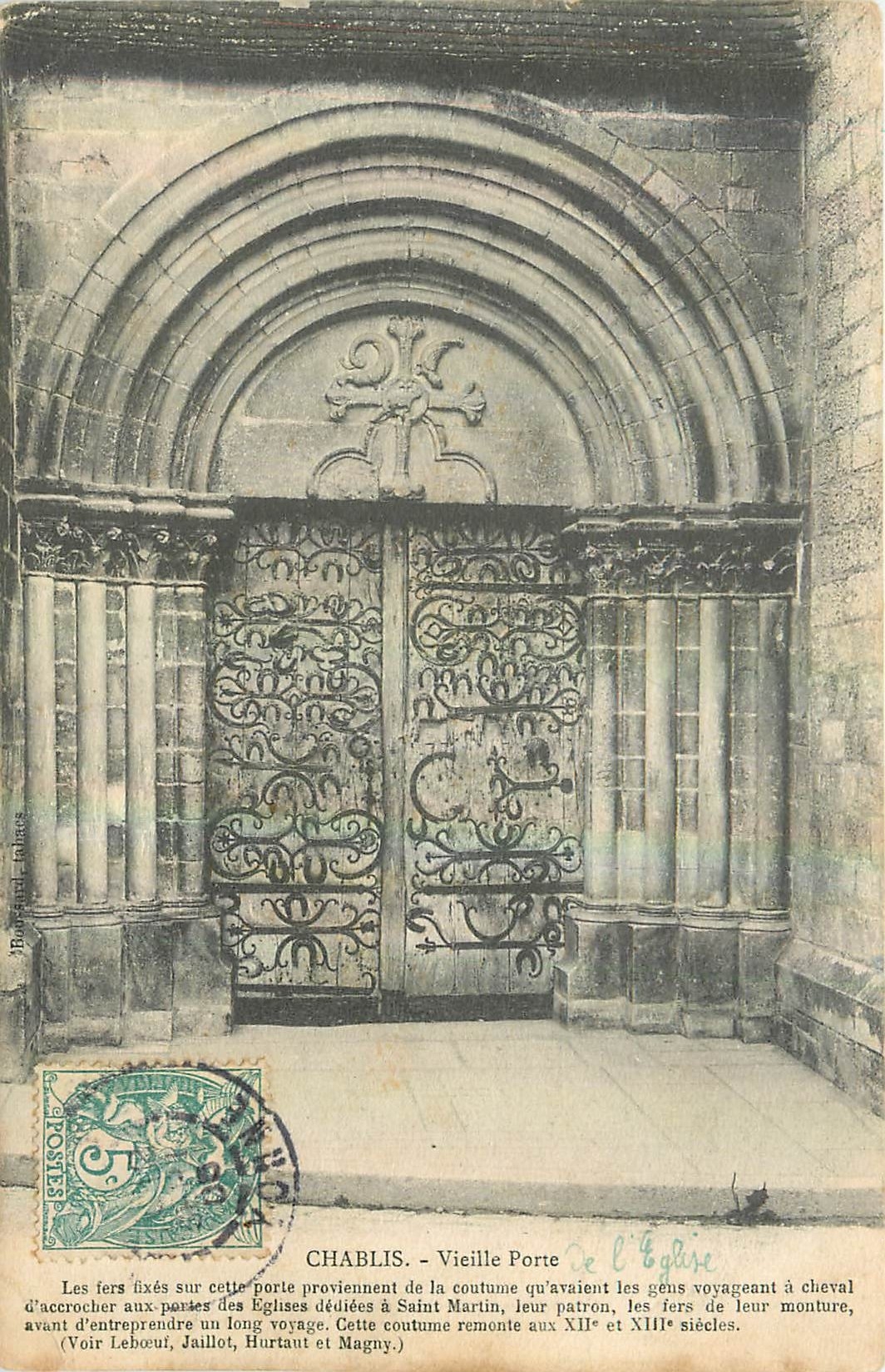 CPA Chablis Veille Porte 