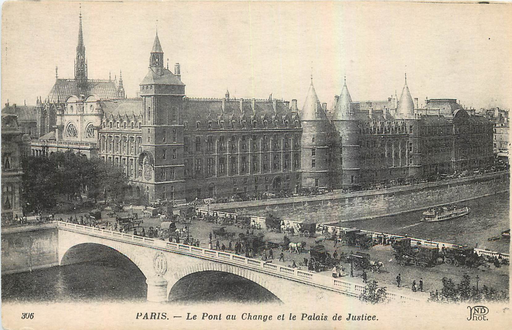 CPA Paris Le Pont au Change et le Palais de Justice