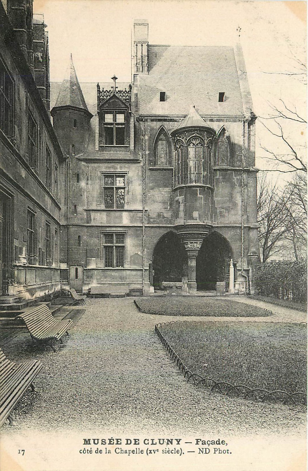 CPA Musee de Cluny Facade cote de la Chapelle