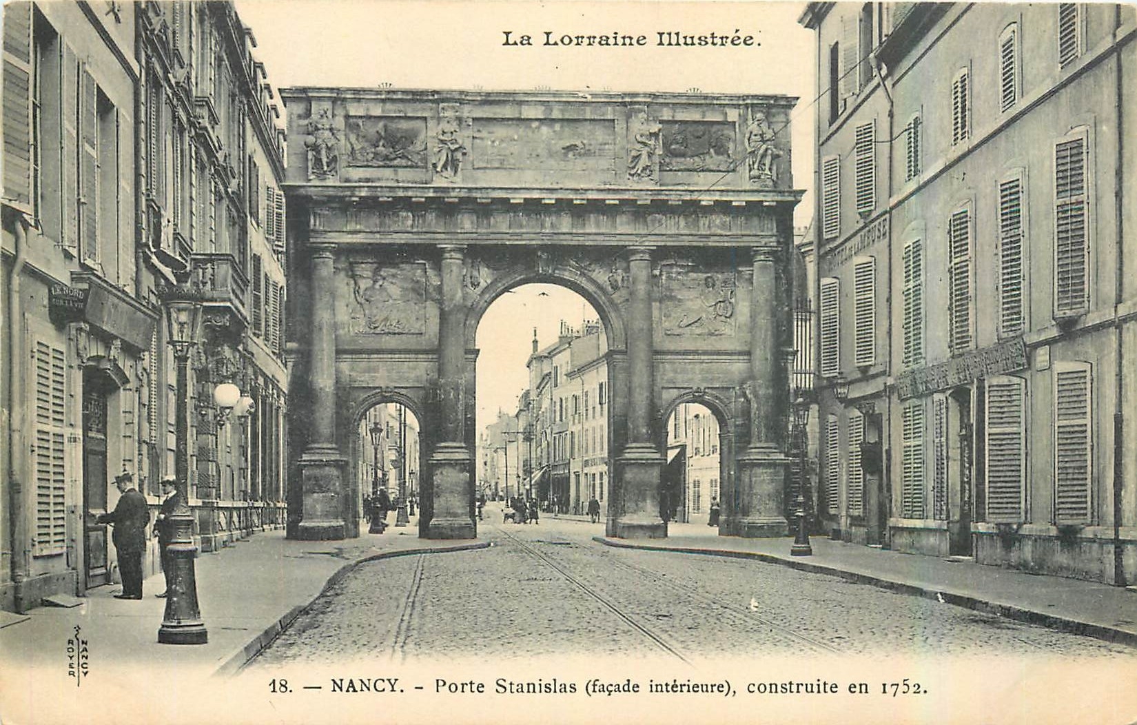 CPA La Lorraine Illustree Nancy Porte Stanislas facade cinterieure