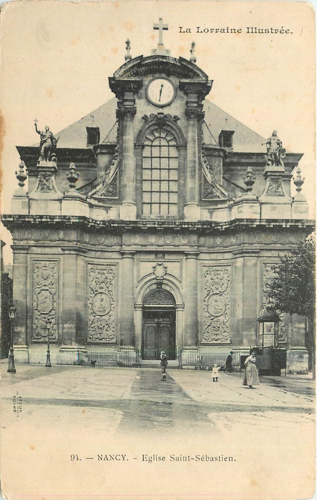 CPA La Lorraine Illustree Nancy Eglise Saint Sebastien