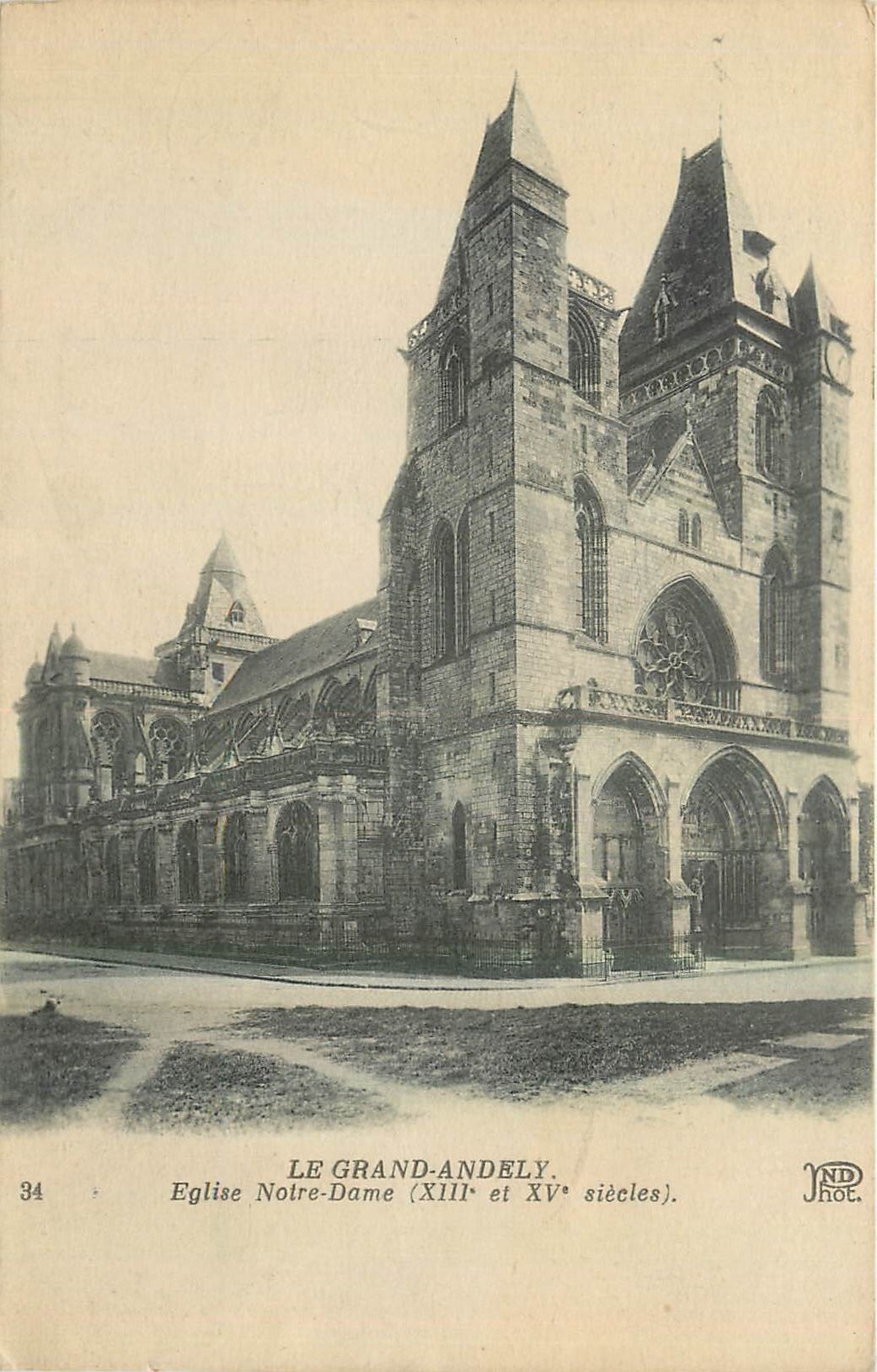 CPA Le Grand Andely Eglise Notre Dame 