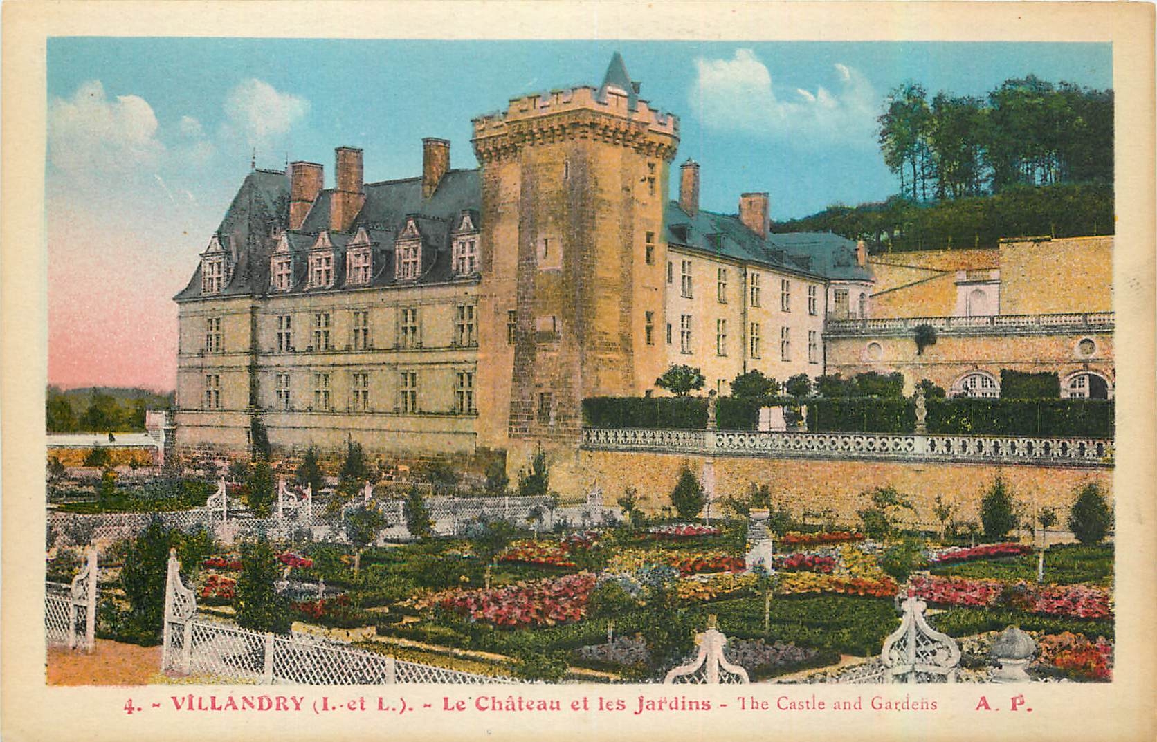 CPA Villandry I et L Le Chateau et les Jardins 