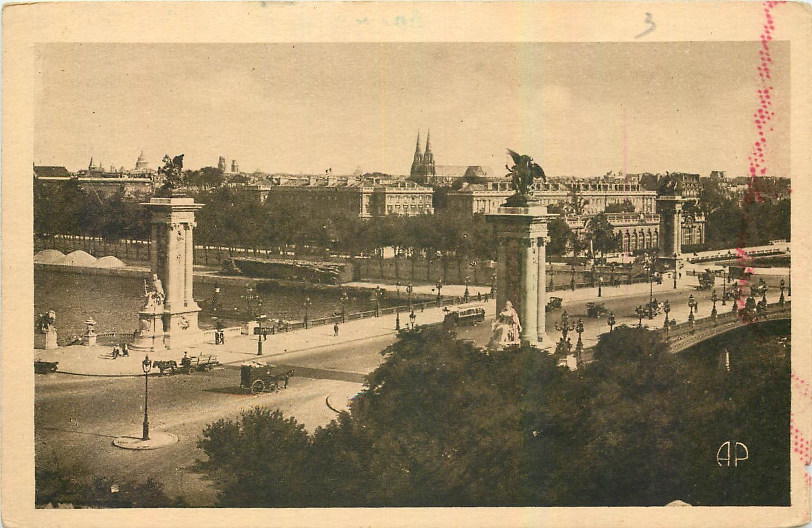 CPA Paris Le Pont Alexandre III 
