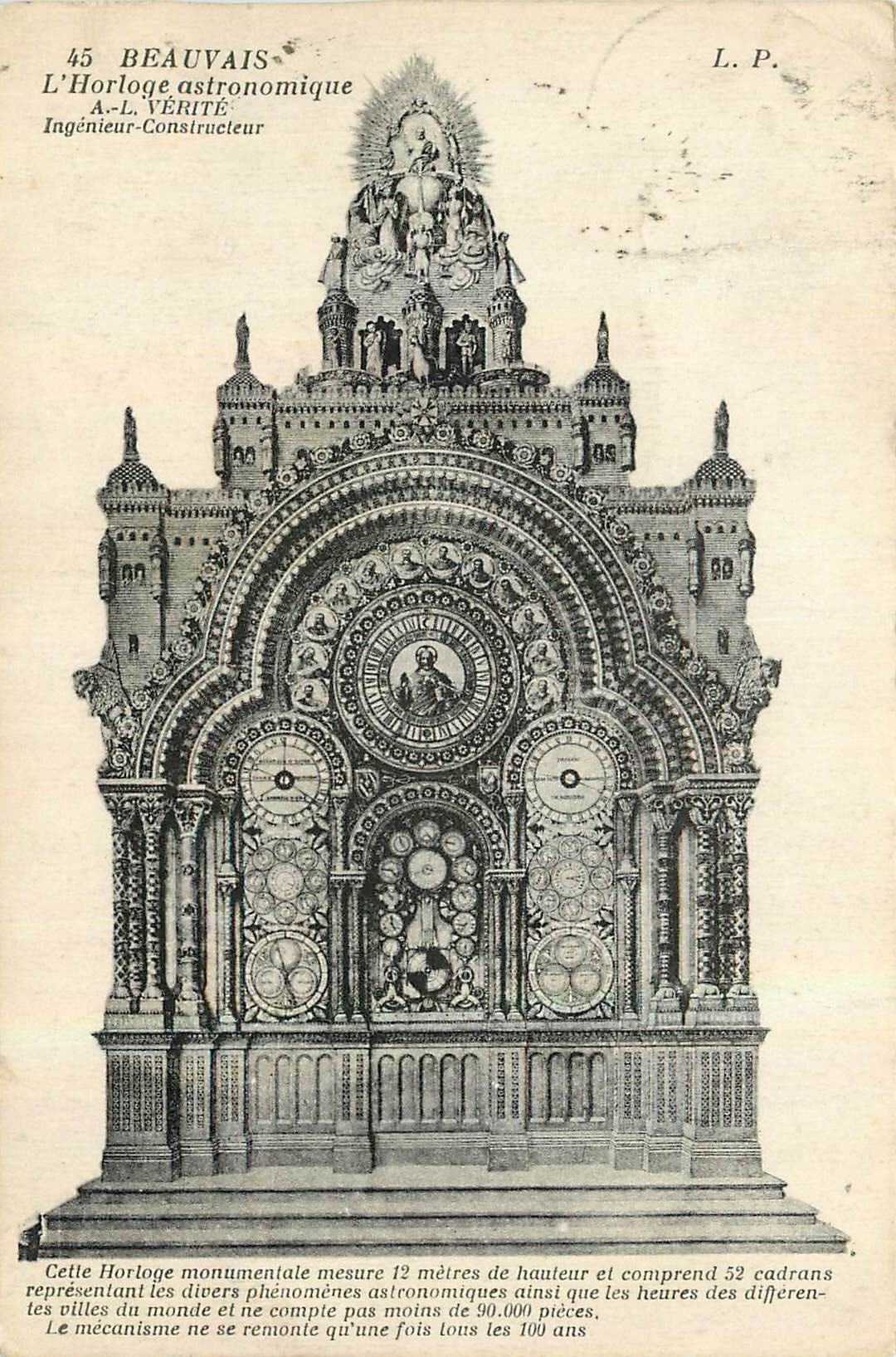CPA Beauvais L'Horloge astronomique A L Verite 
