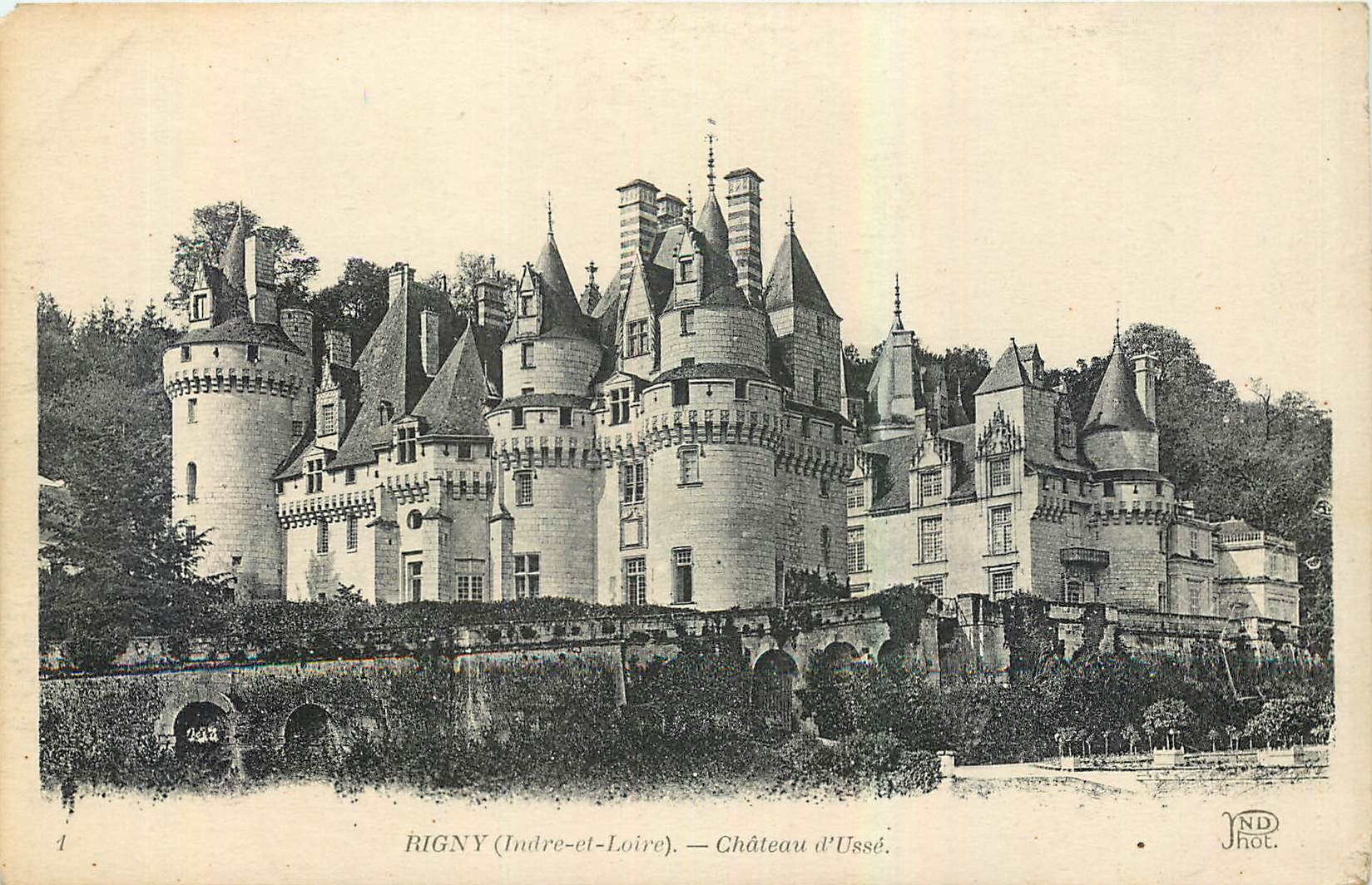 CPA Rigny Indre et Loire Chateau d'Usse 