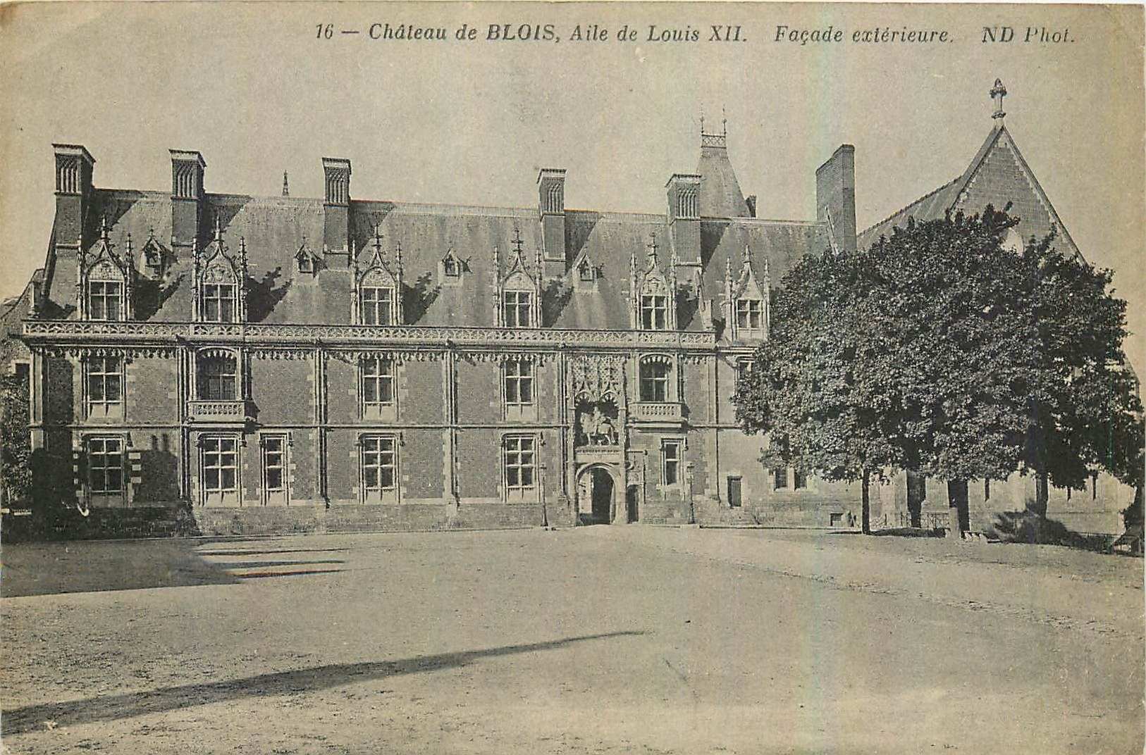 CPA Chateau de Blois Aile de Louis XII Facade exterieure