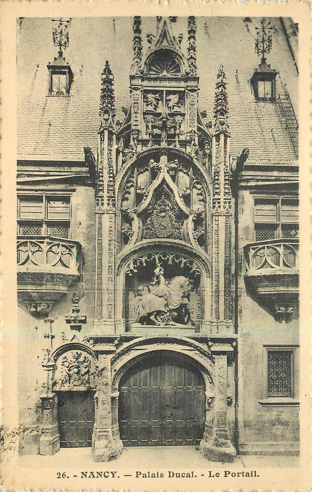 CPA Nancy Palais Ducal Le Portail 