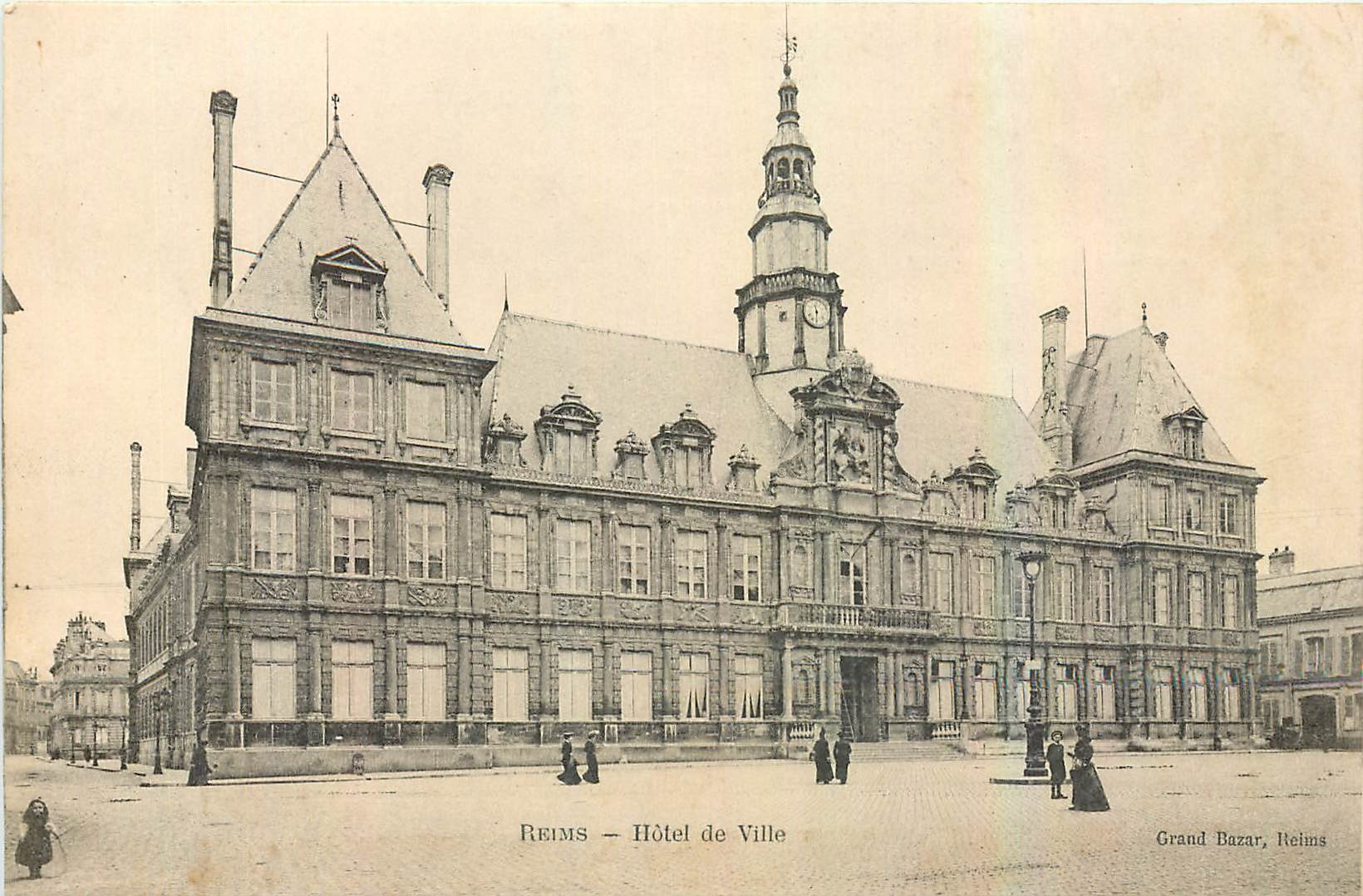 CPA Reims Hotel de Ville 