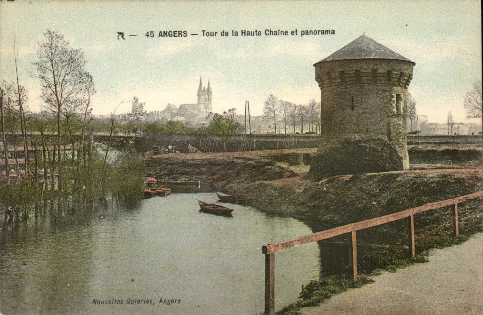 Angers CPA the tower of the high chain and panorama