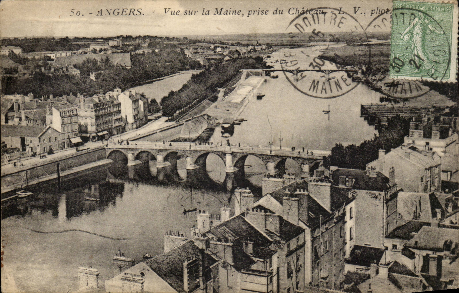 Angers CPA Seen on Maine taken of the castle