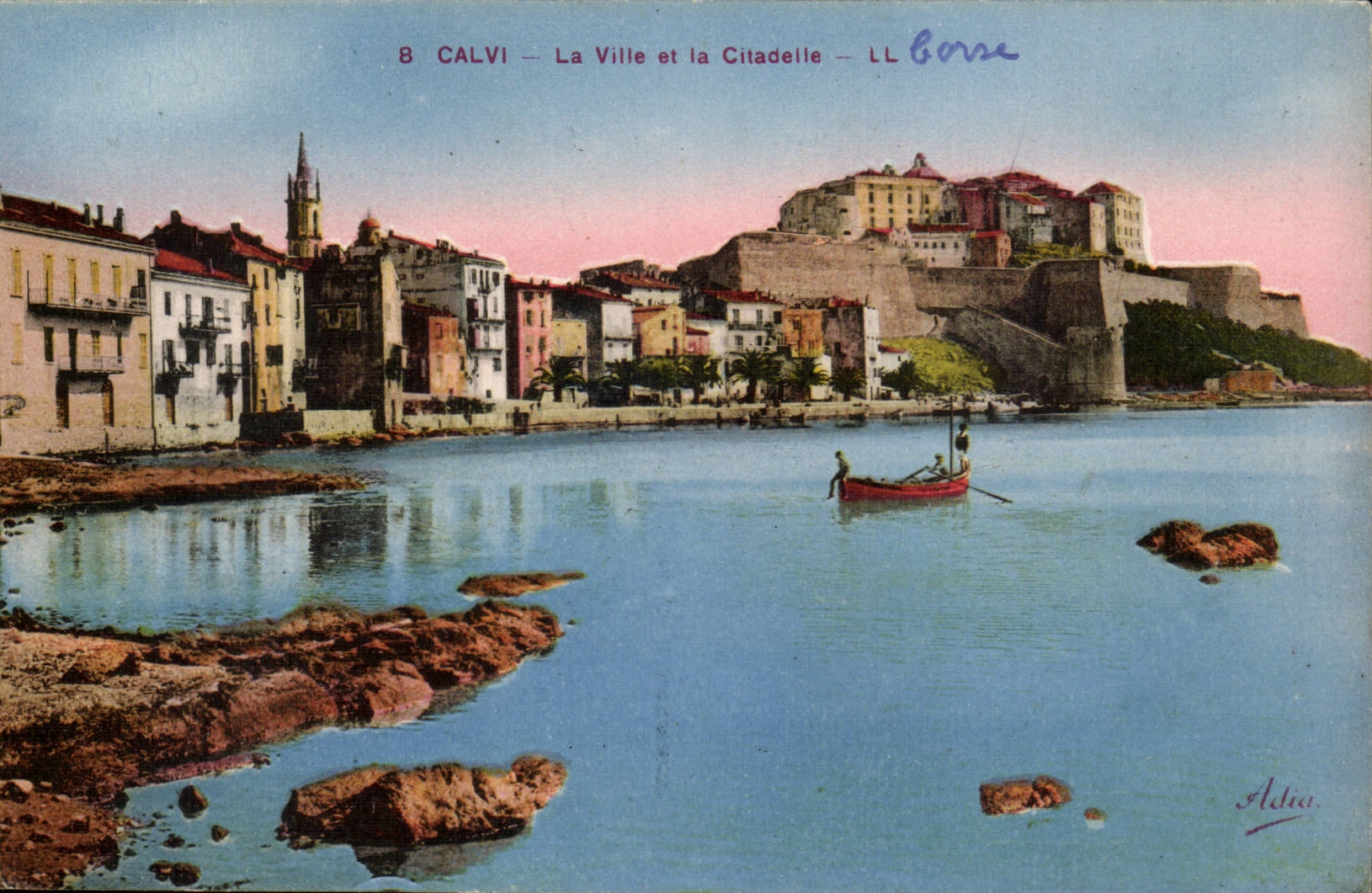 Corse Calvi CPA La ville et la citadelle