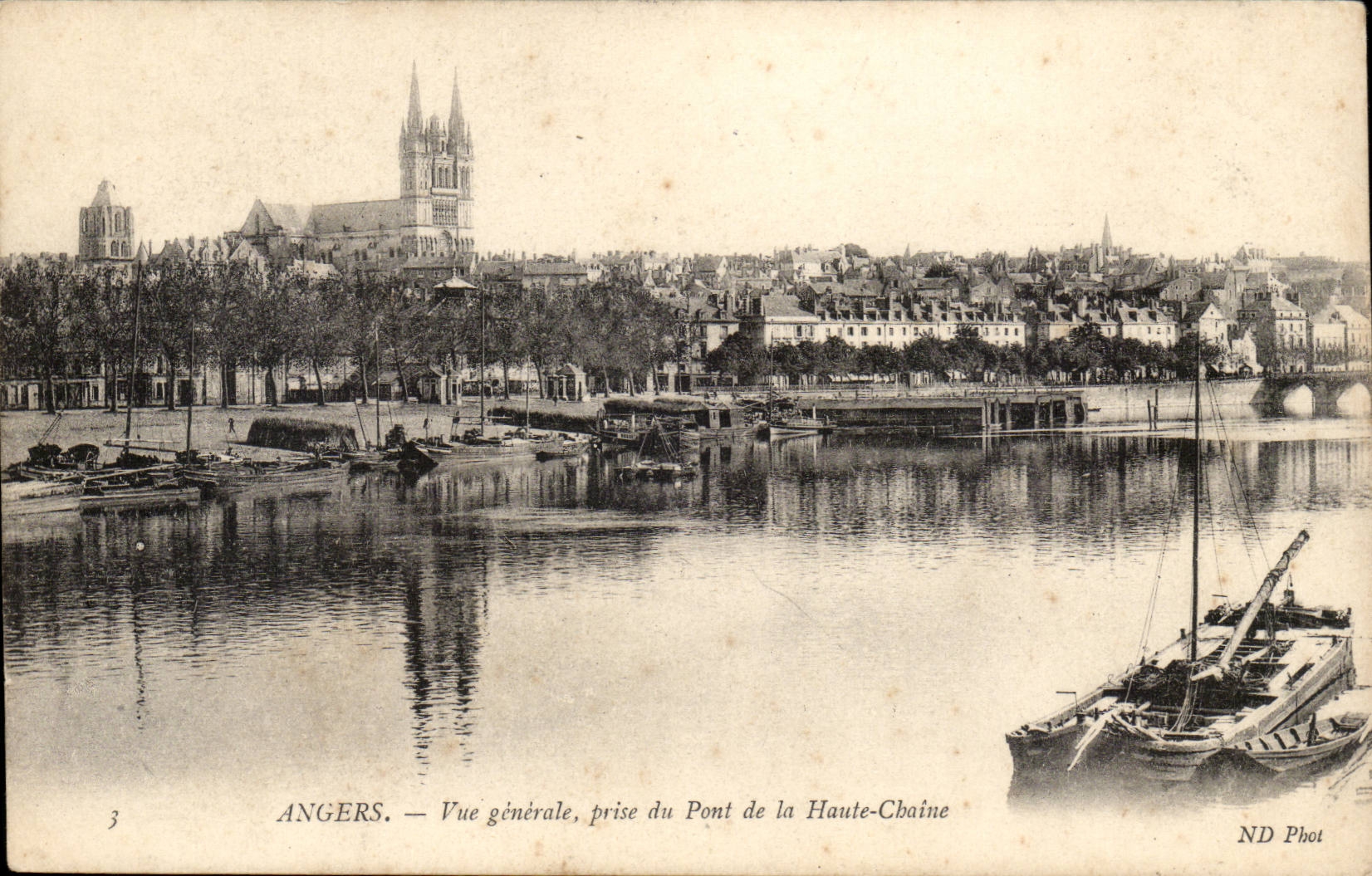 Angers CPA View taken of the bridge of the High Chain