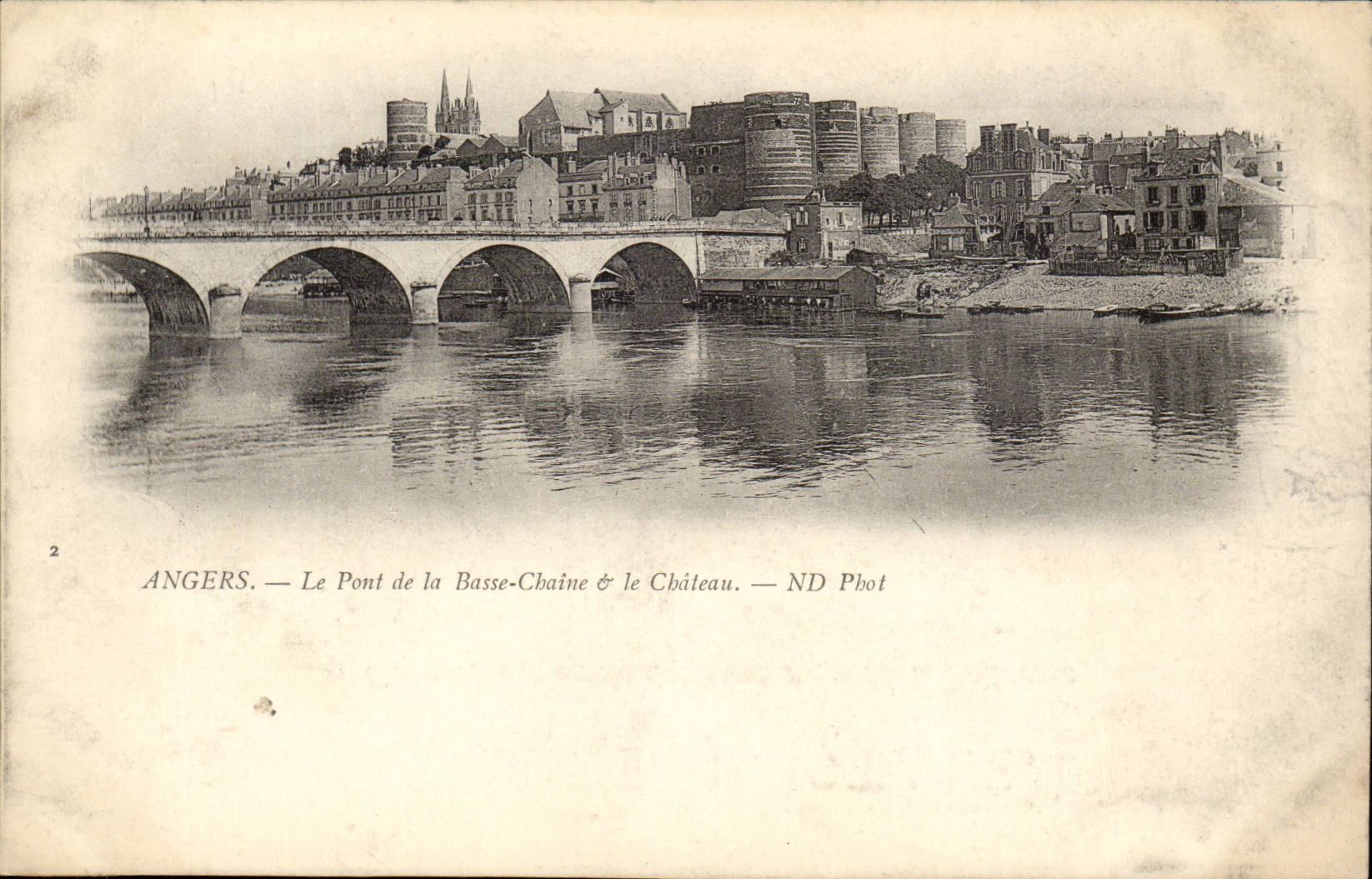 Angers CPA the bridge of the Low Chain the castle