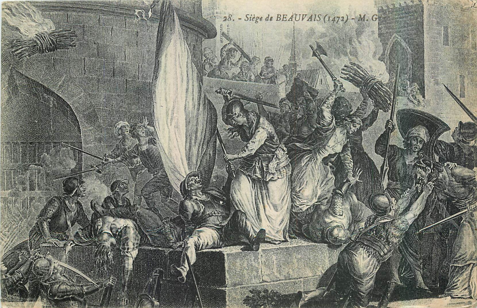 CPA Siege de Beauvais 1472 