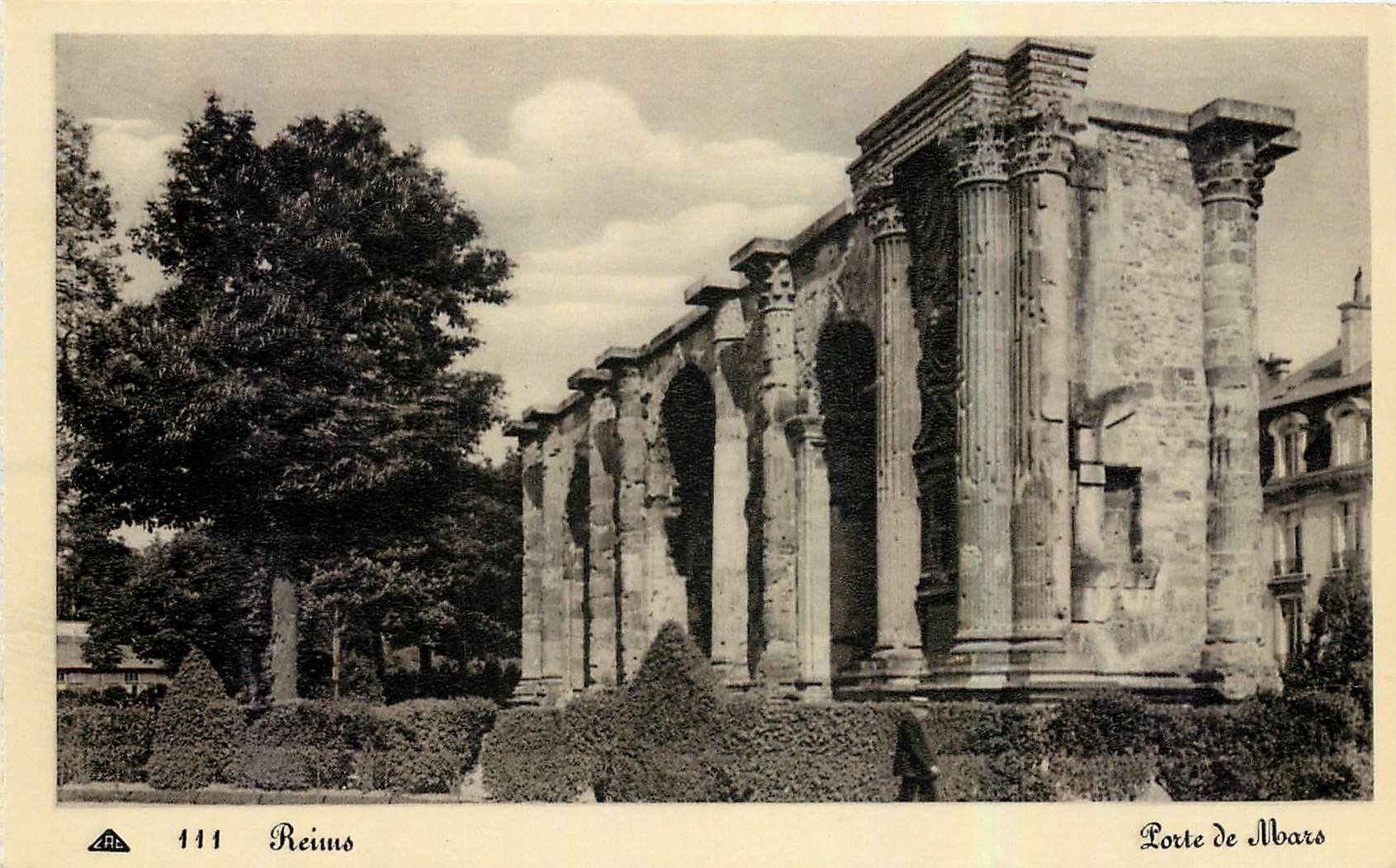 CPA Reims Porte de Mars 