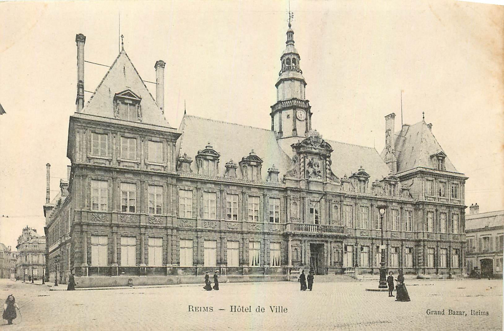 CPA Reims Hotel de Ville 