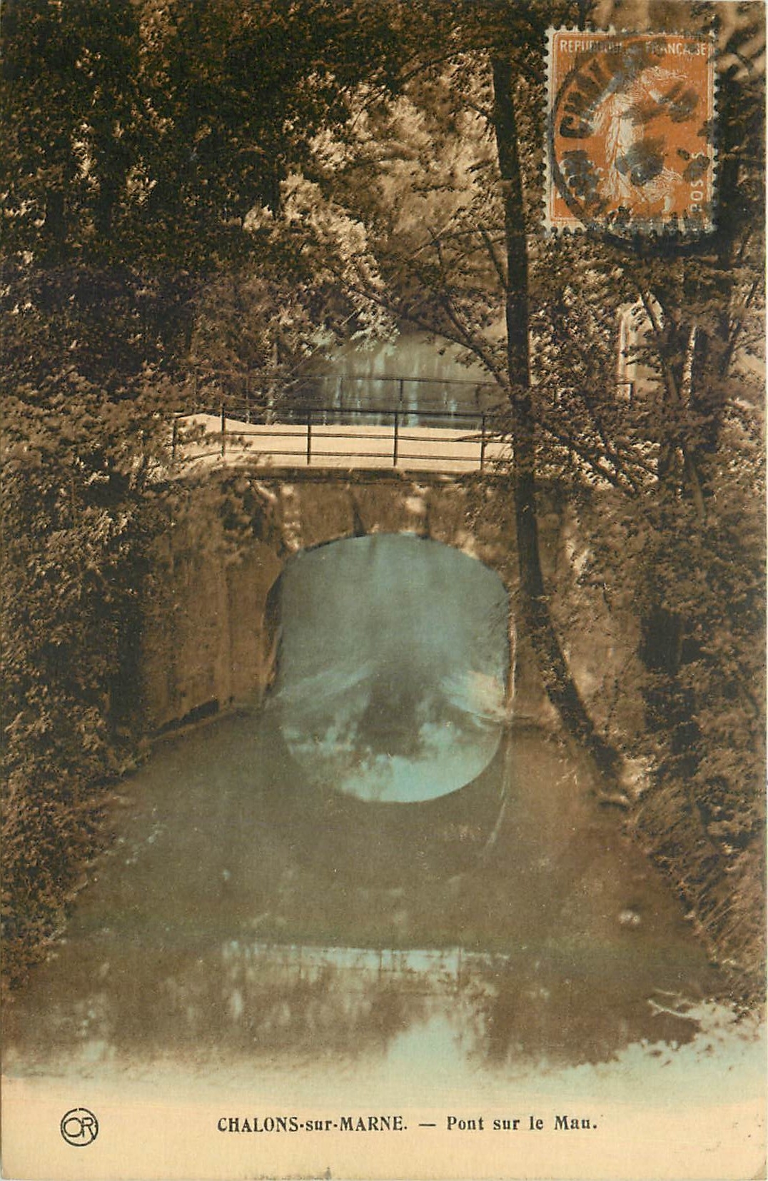CPA Chalons sur Marne Pont sur le Mau