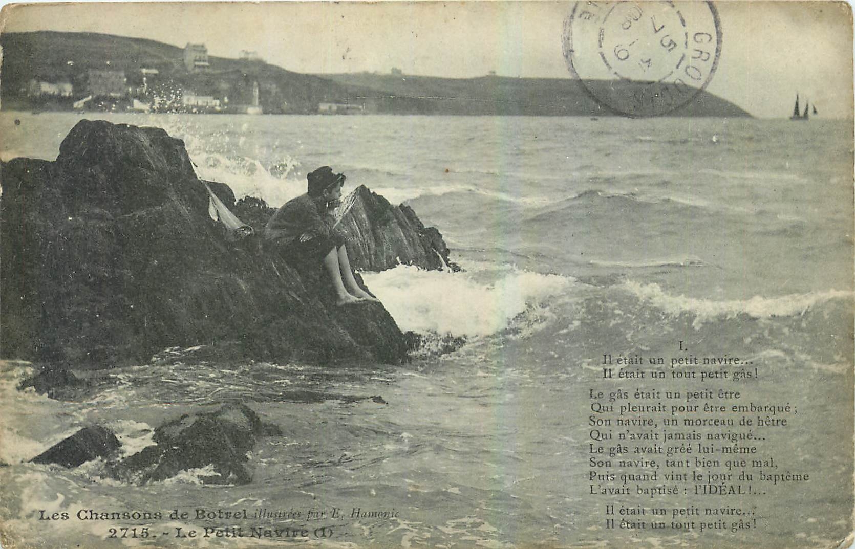 CPA Les Chansons de Botrel Le Petit Navire