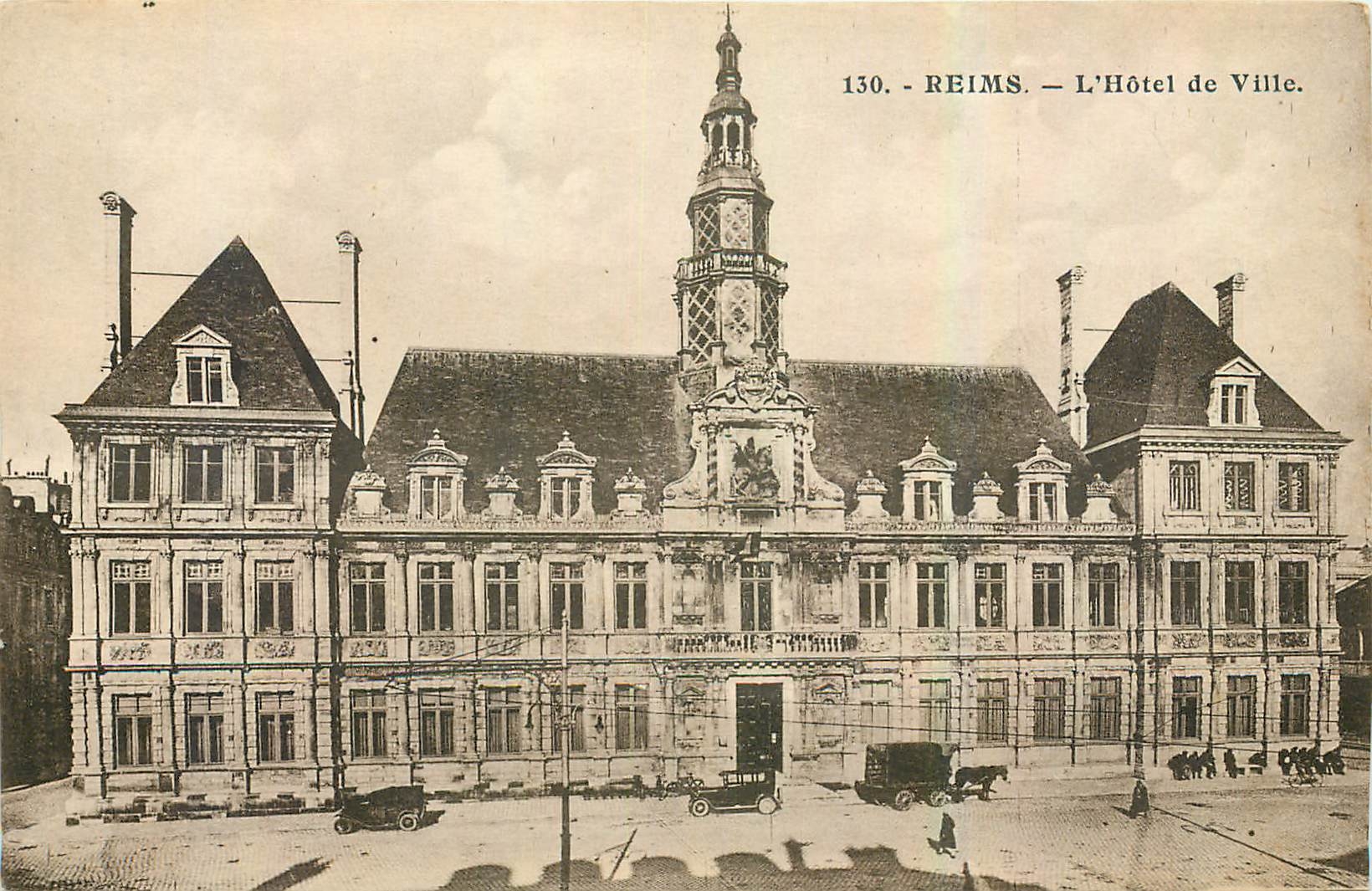 CPA Reims L'Hotel de Ville 