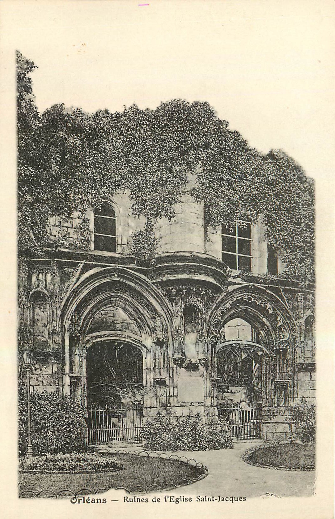 CPA Orleans Ruines de l'Eglise Saint Jacques 