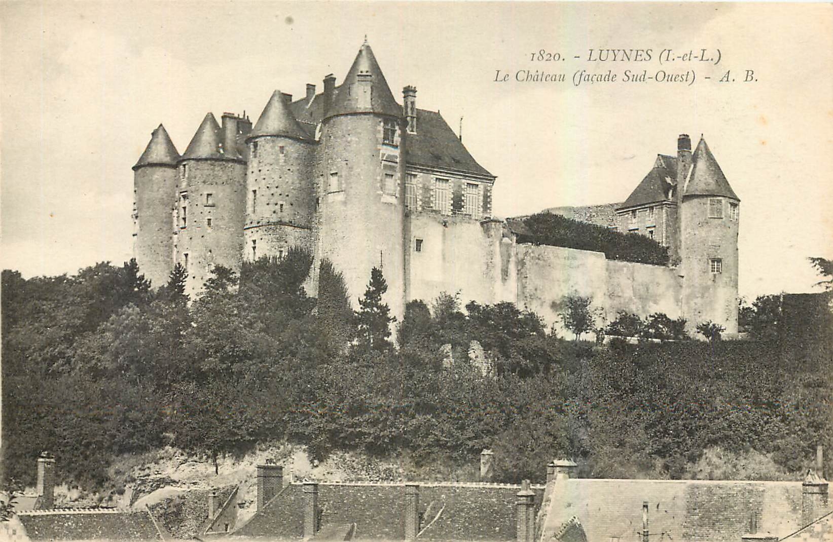 CPA Luynes I et L Le Chateau Facade Sud Ouest 