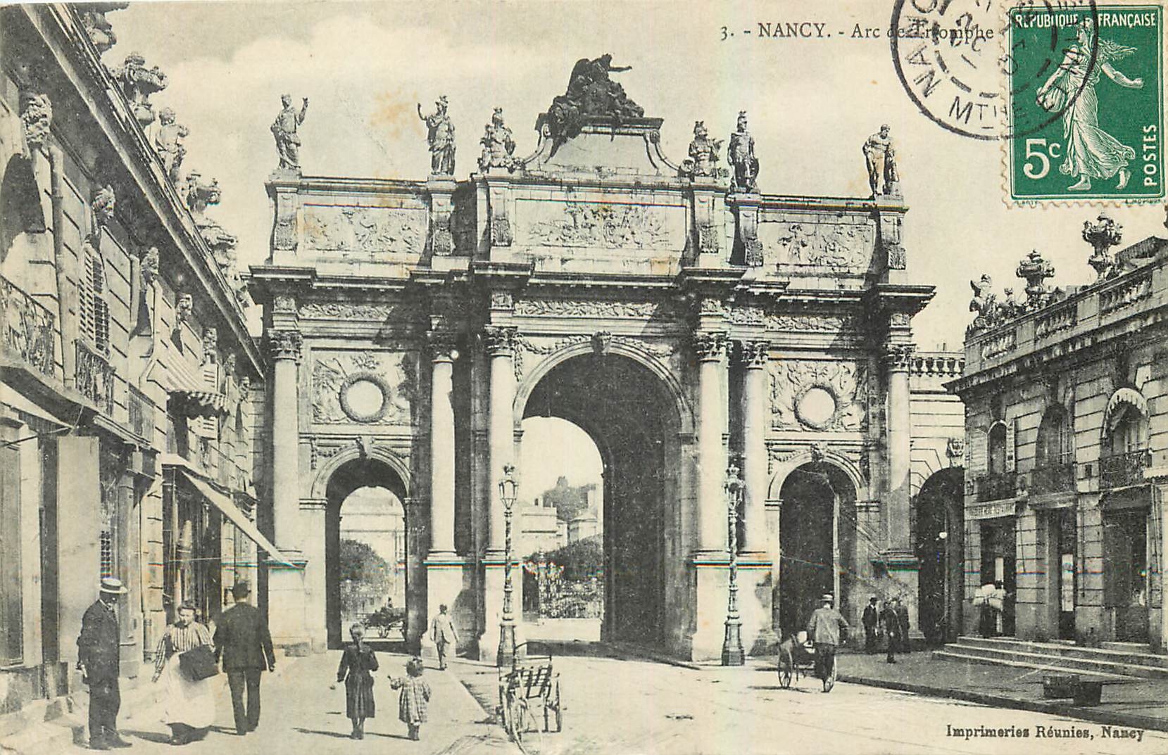 CPA Nancy Arc de Triomphe 