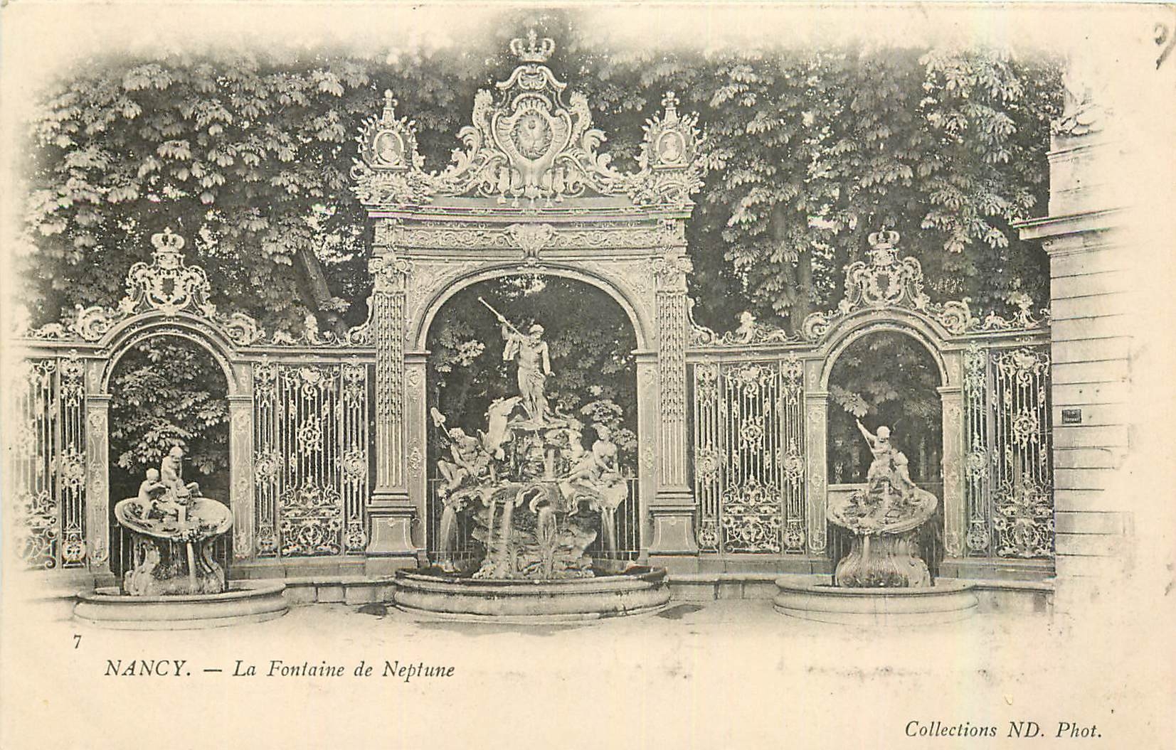 CPA Nancy La Fontaine de Neptune 