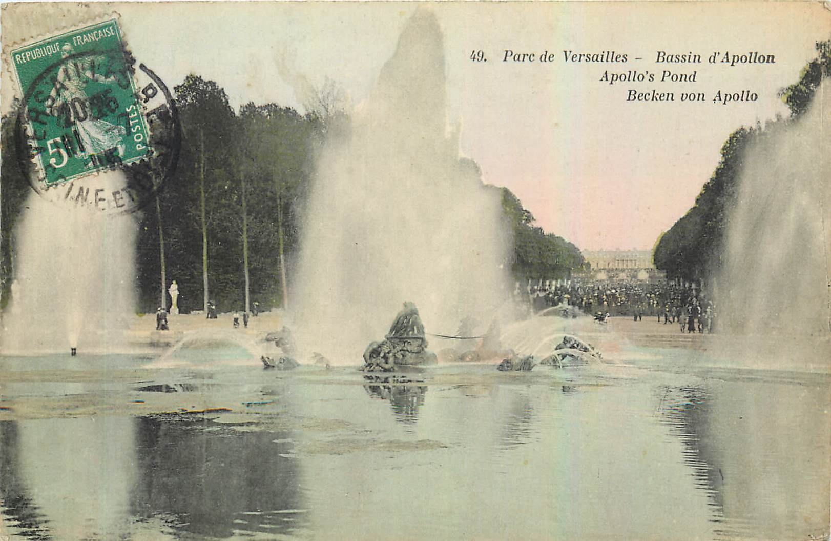 CPA Parc de Versailles Bassin d'Apollon 