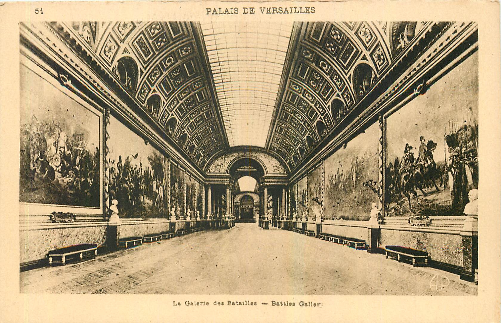 CPA Palais de Versailles La Galerie des Batailles