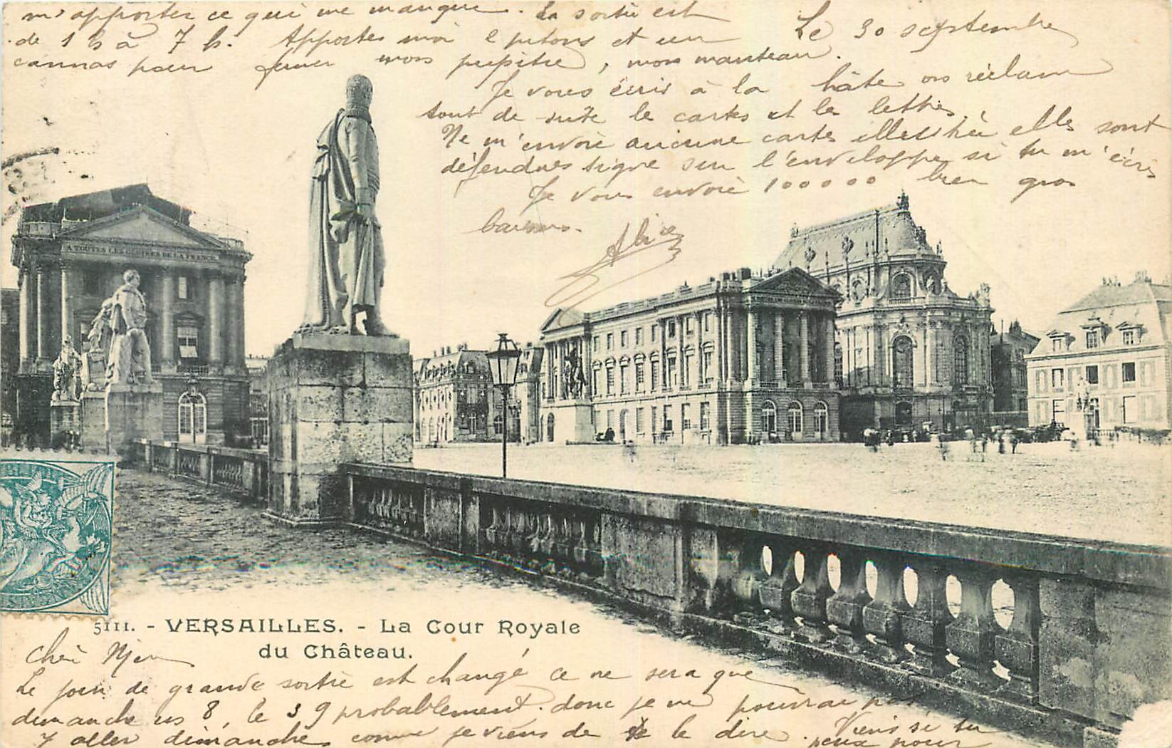 CPA Versailles La Cour Royale du Chateau