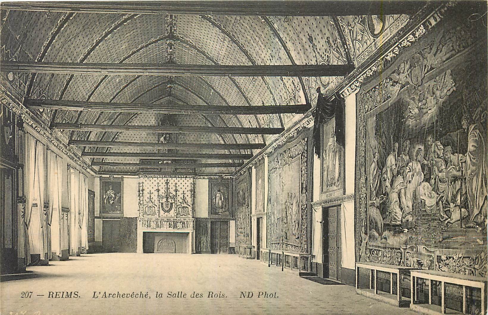 CPA Reims l'Archeveche la Salle des Rois 