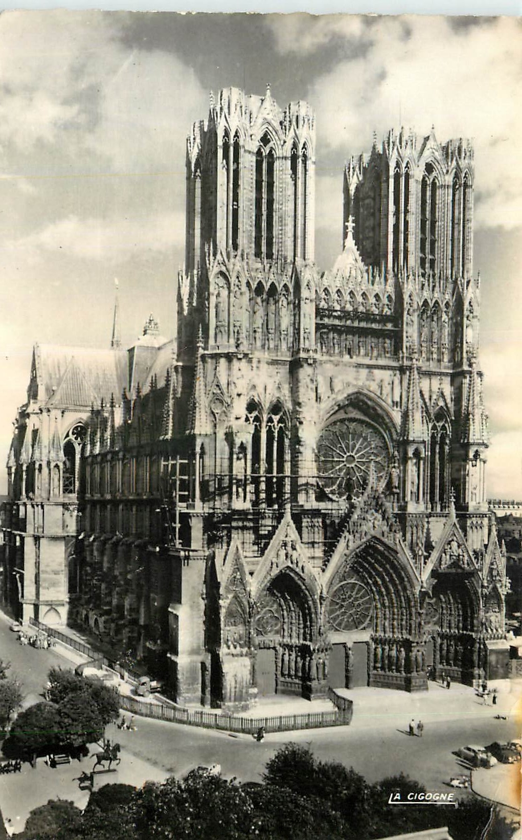CPA Reims Marne La Cathedrale 