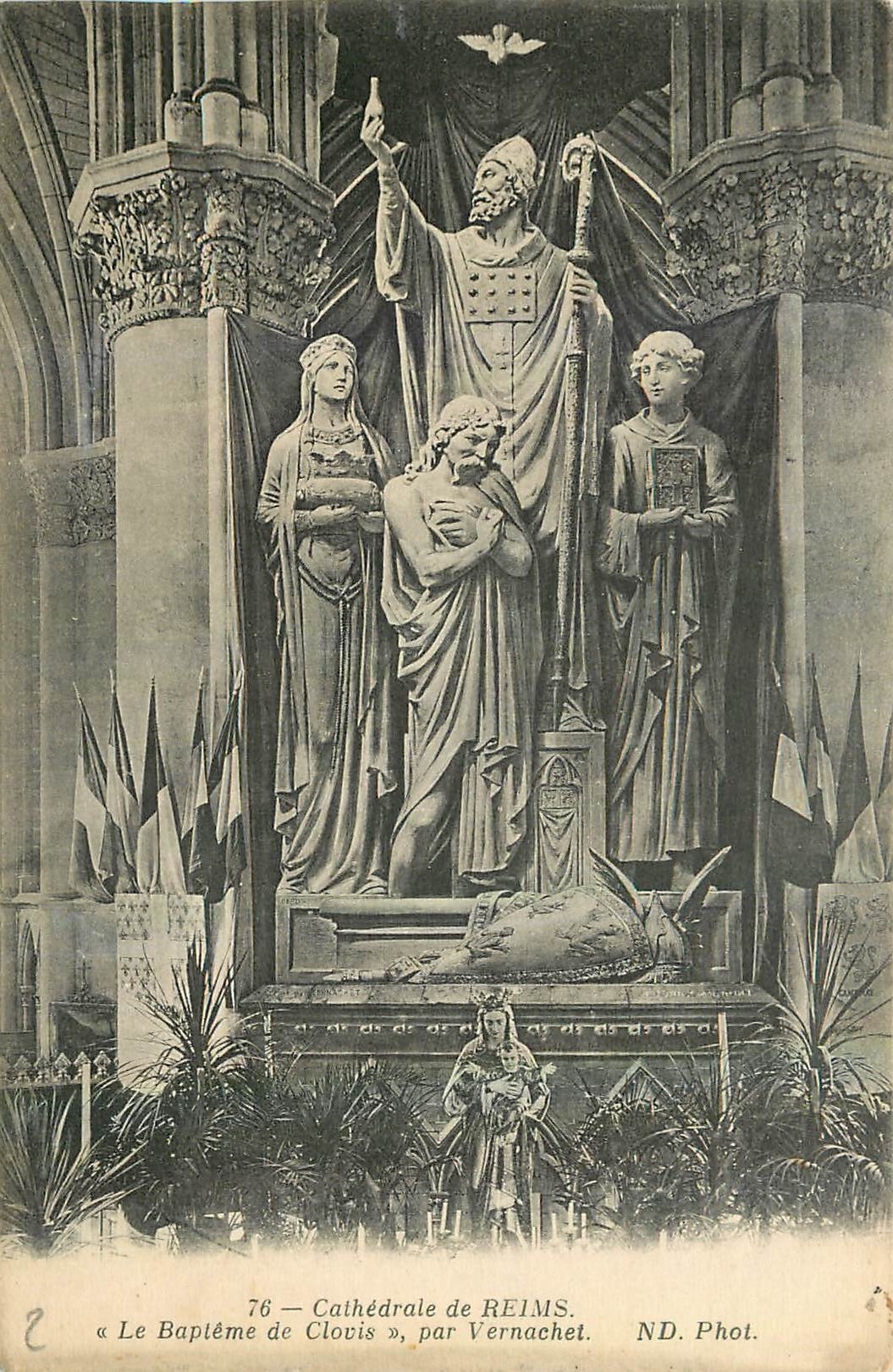 CPA Cathedrale de Reims le Bapteme de Clovis