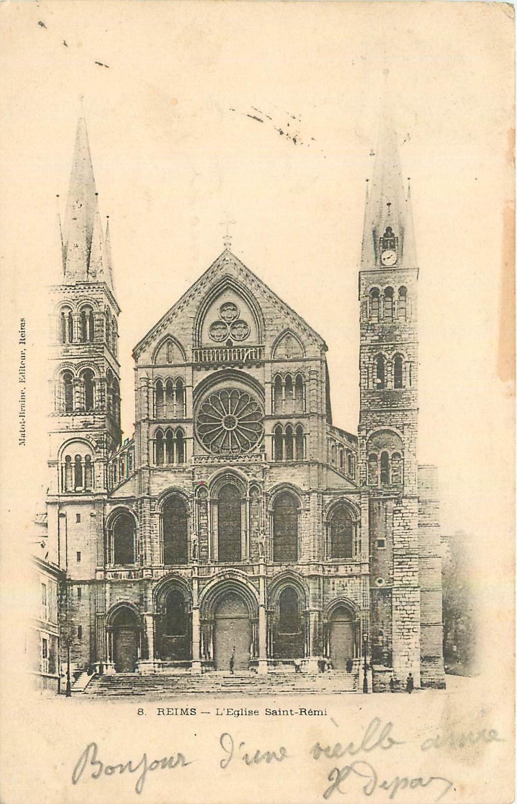 CPA Reims l'Eglise Saint Remi 