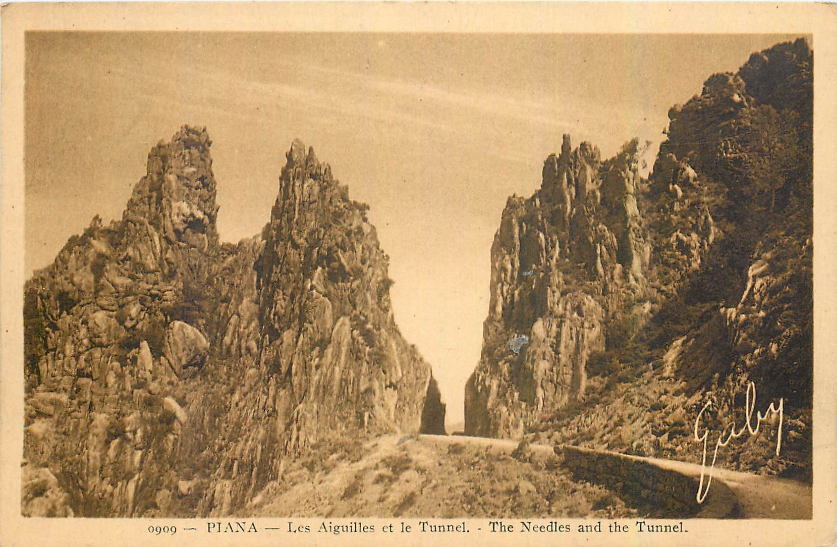 CPA Piana Les Aiguilles et le Tunnel 