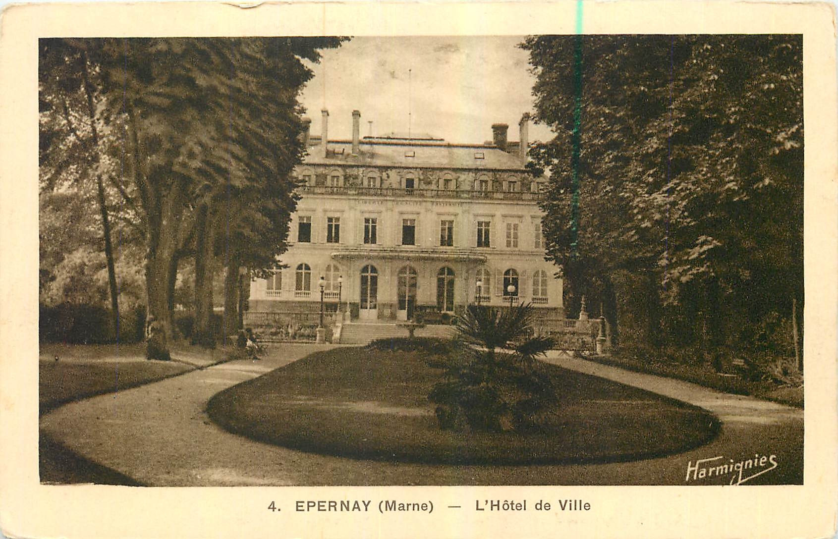CPA Epernay Marne l'Hotel de Ville 