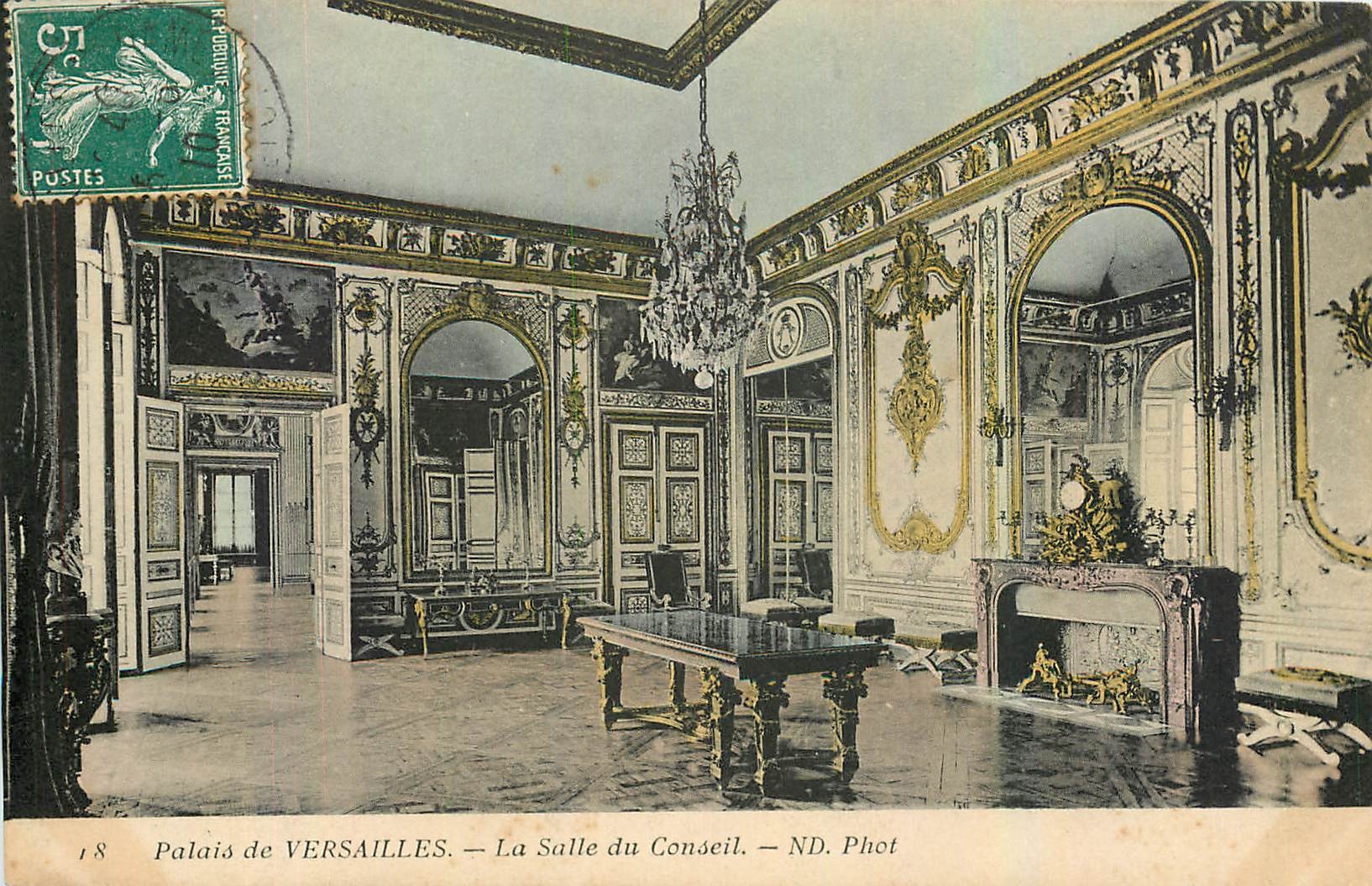 CPA Palais de Versailles La Salle du Conseil 