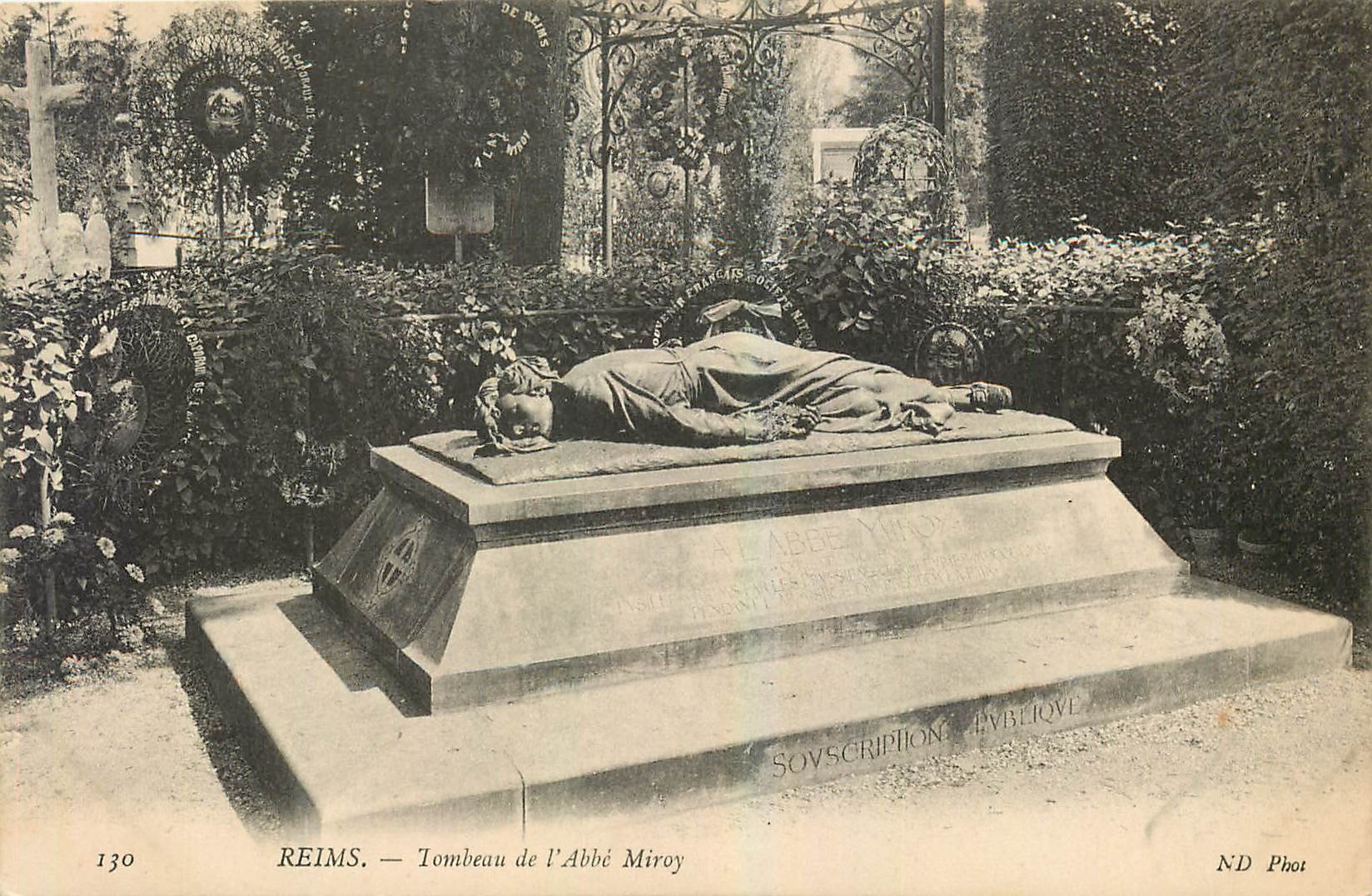 CPA Reims Tombeau de l'Abbe Miroy 