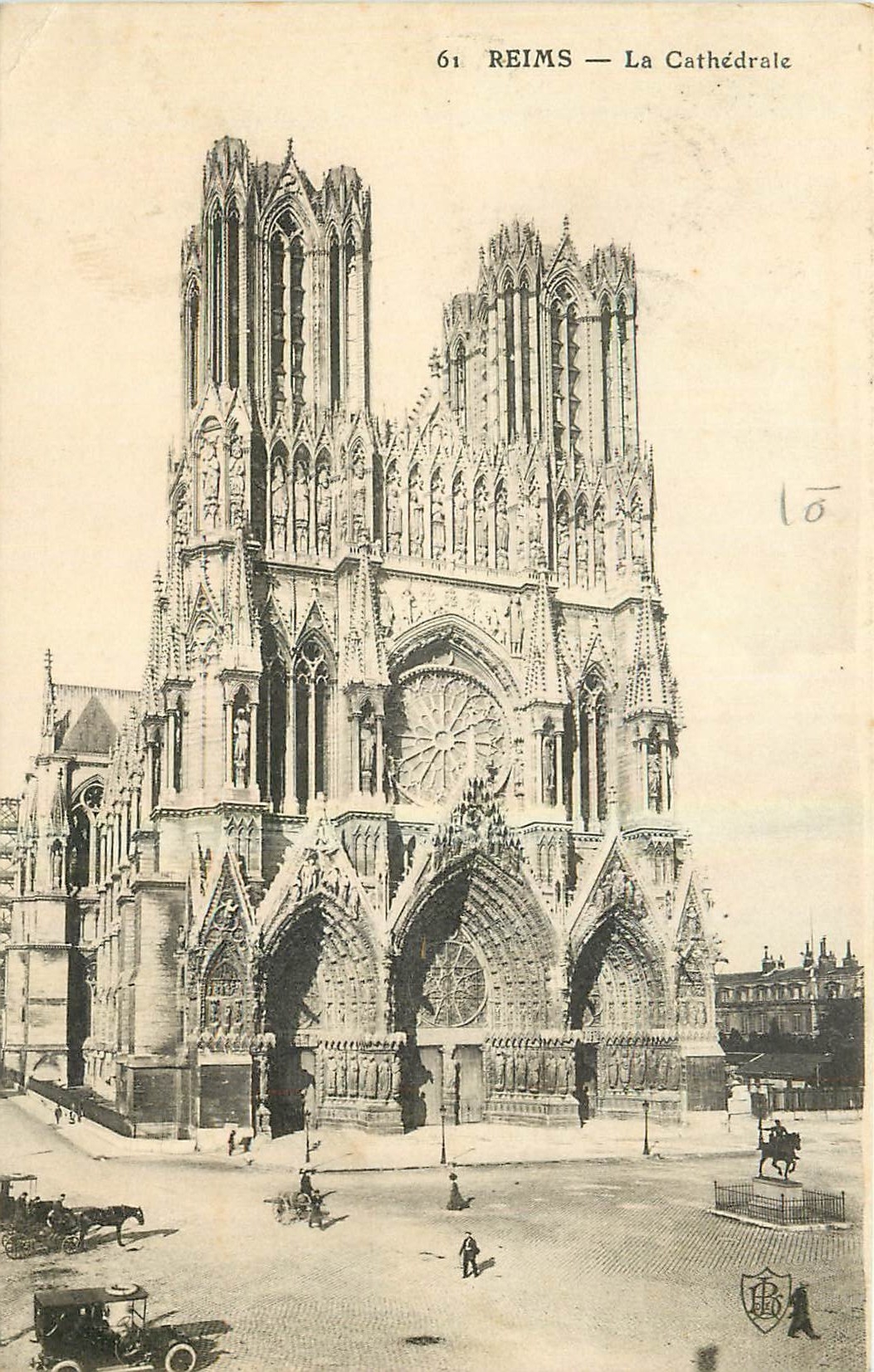 CPA Reims La Cathedrale 