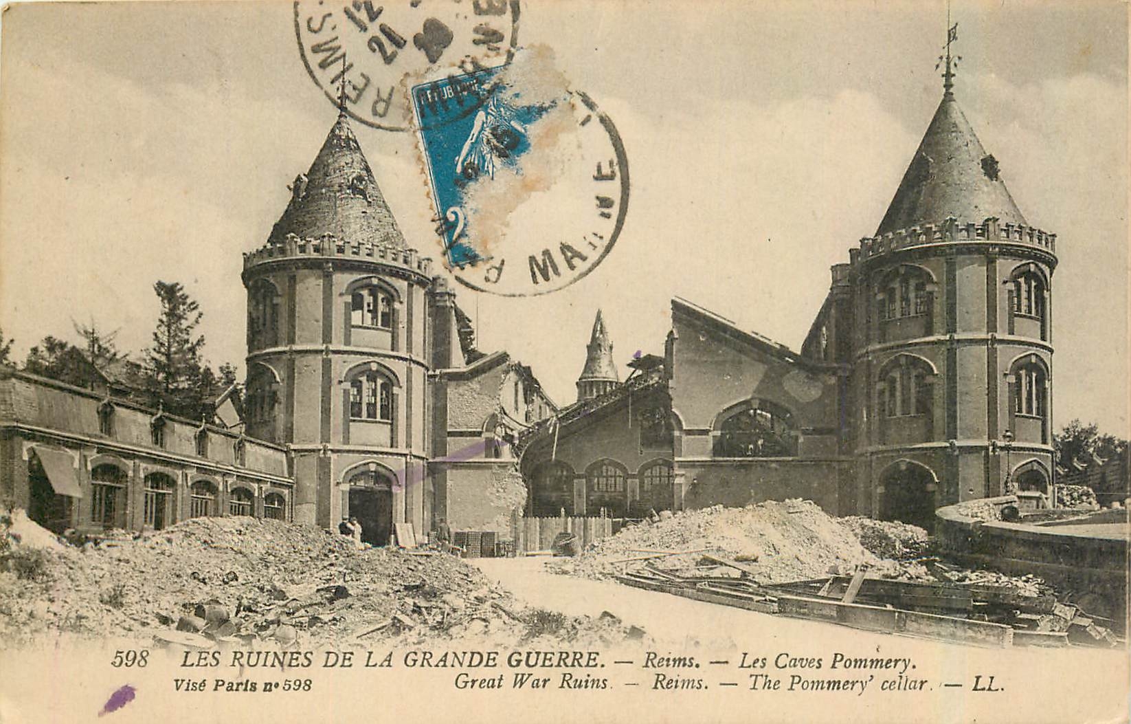 CPA Les Ruines de la Grande Guerre Reims 