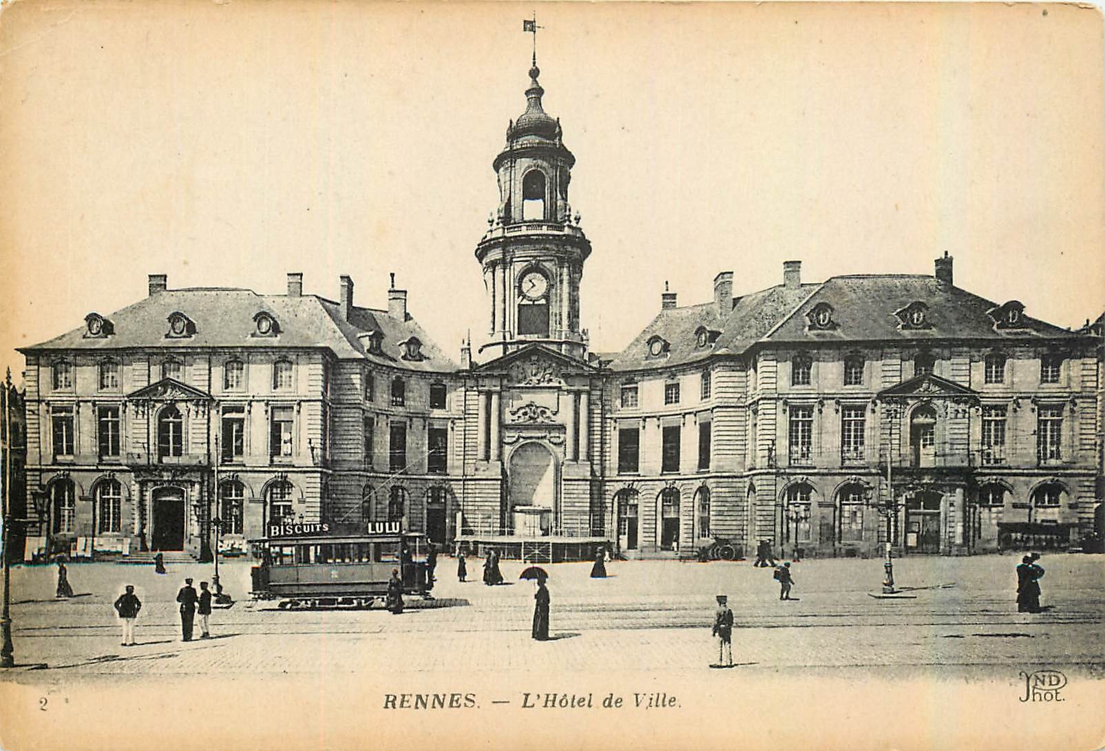 CPA Rennes l'Hotel de Ville 