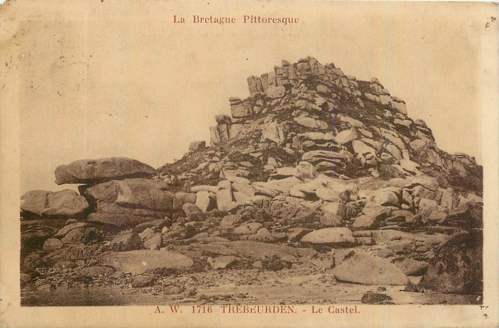 CPA La Bretagne Pittoresque Trebeurden Le Castel