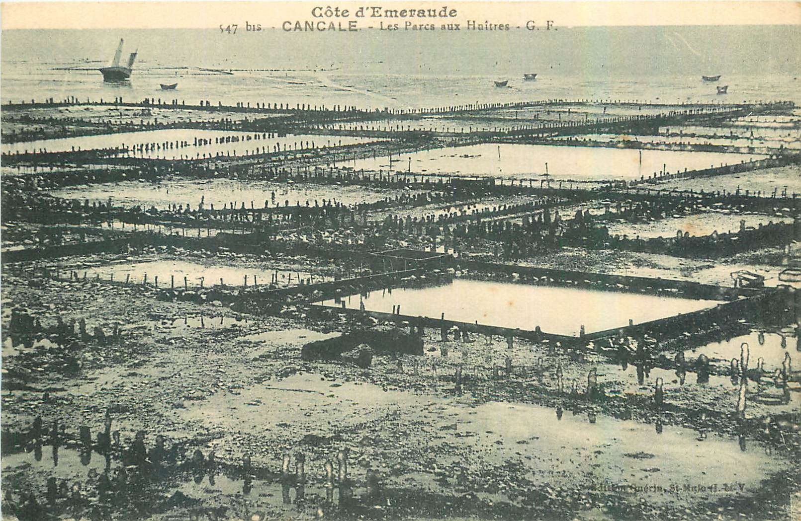 CPA Cote d'Emeraude Cancale Les parcs aux Hoitres