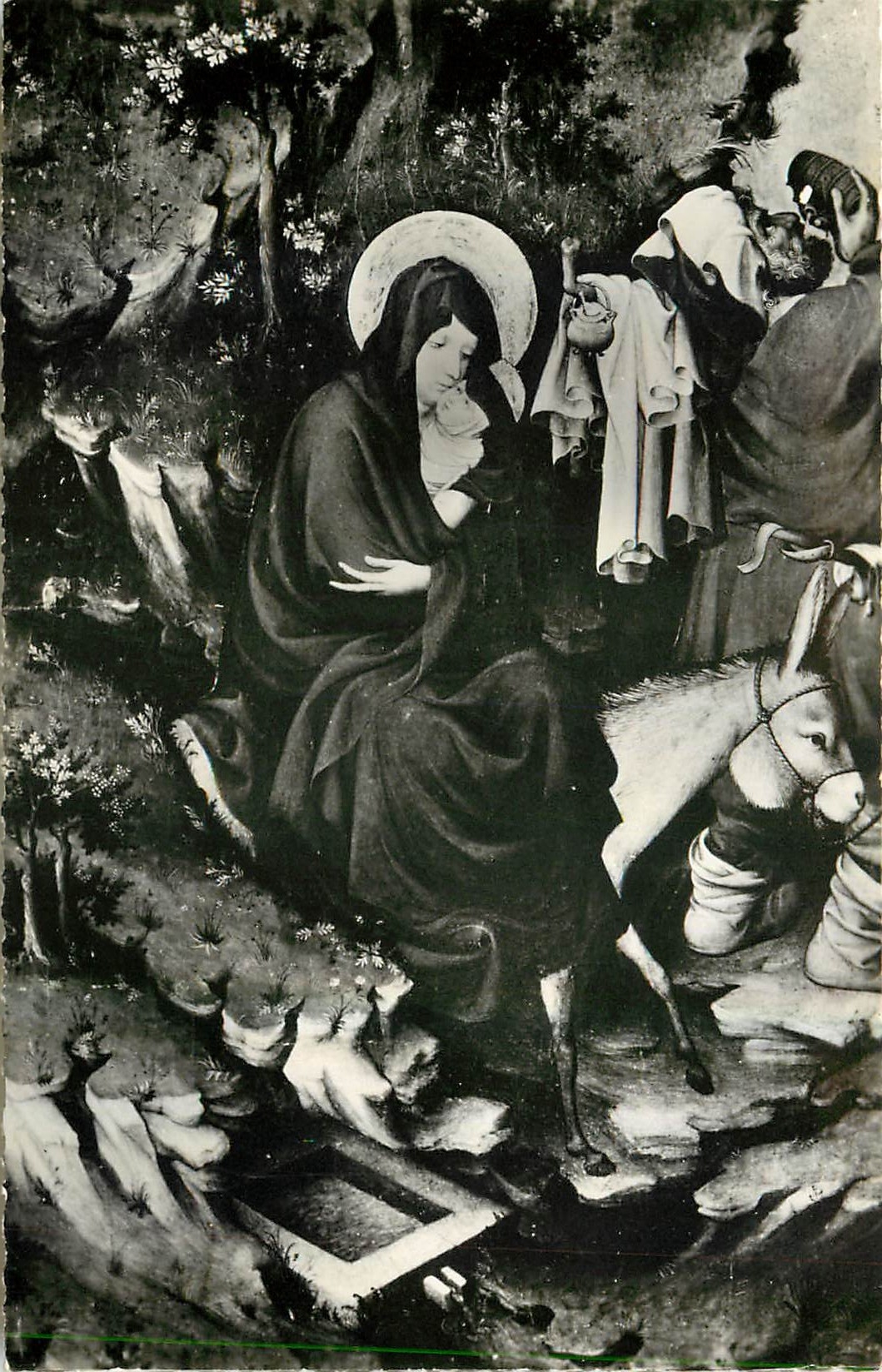 CPA Musee de Dijon Broederlam La Fuite en Egypte 