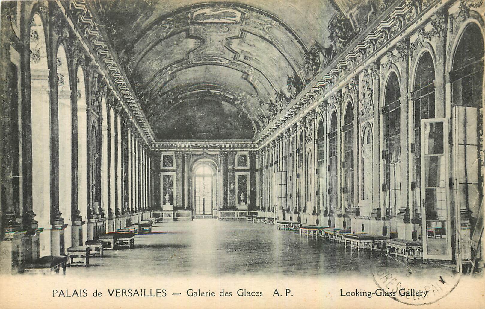 CPA Palais de Versailles Galerie des Glaces 