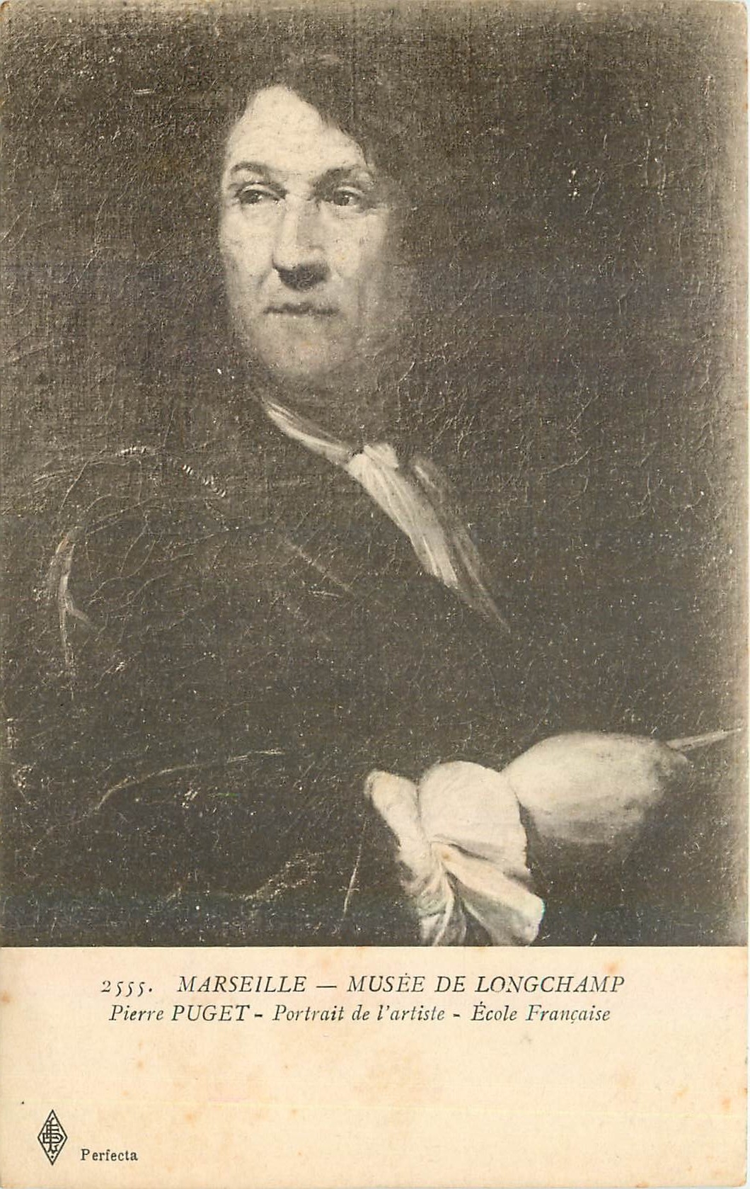 CPA Marseille Musee de Longchamp Pierre Puget Portait d l'artiste Ecole Francaise 