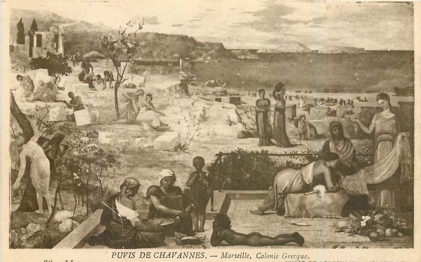 CPA Puvis de Chavannes Marseille Colonie Grecque