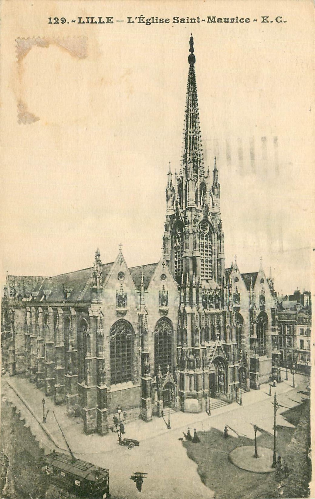 CPA Lille l'Eglise Saint Maurice 